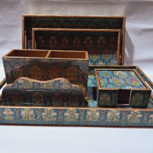 Tray Set of 3 (Resin Coated MDF + Gold Foil) COMBO