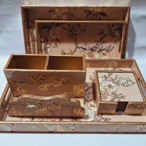 Tray Set of 3 (Resin Coated MDF + Gold Foil) COMBO