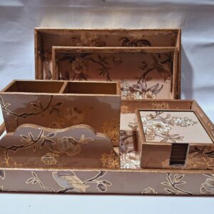 Tray Set of 3 (Resin Coated MDF + Gold Foil) COMBO